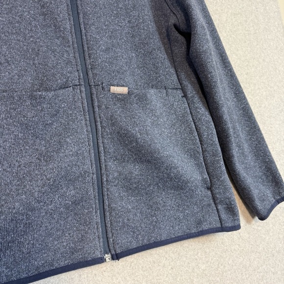 Figs jacket womens XL blue fleece full zip - Picture 2 of 7